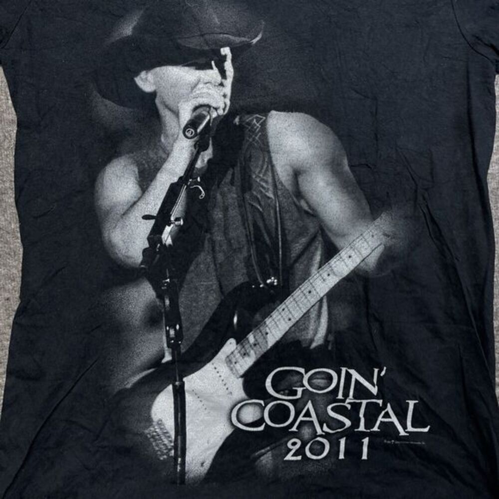 Vintage 2011 Kenny Chesney Goin'‎ Coastal Tour Shirt Small Double Sided Country